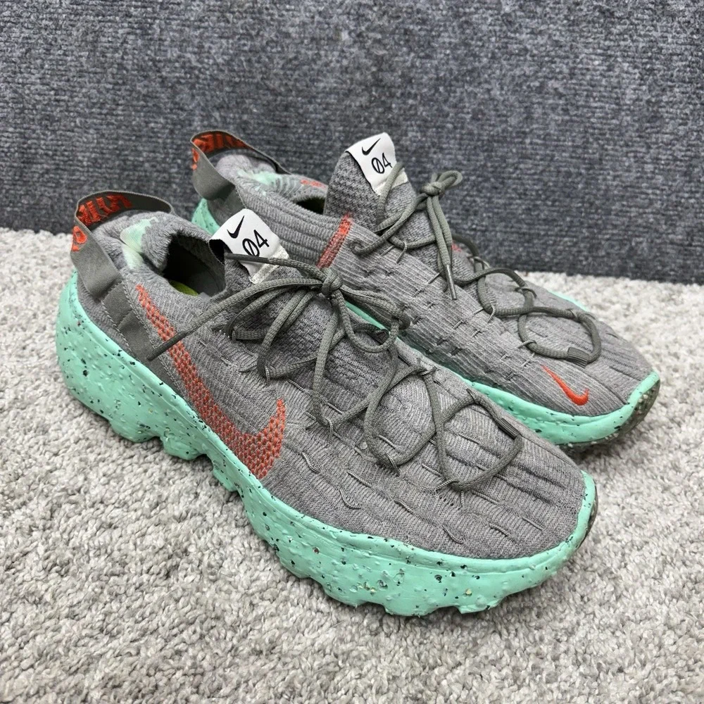 Nike Space Hippie 04 Sneakers Gray Green Shoes CZ6398-020 men's size 11